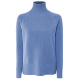 Emilio Romanelli Blue Cashmere Women Sweater
